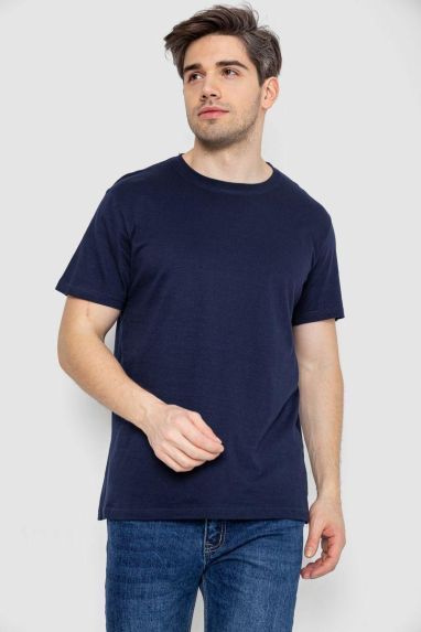 Футболка чоловіча базова білизняна, колір темно-синій, 244R121 XXL, 52, XXL