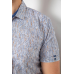 Сорочка чоловіча з принтом, колір сірий, 214R6917-8 5XL, 5XL , 5XL