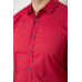 Сорочка чоловіча з принтом, колір бордовий, 214R6917-6 XL, 50, XL