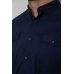 Сорочка чоловіча однотонна, колір темно-синій, 214R6917-2 XL