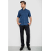 Сорочка чоловіча однотонна, колір синій, 214R6917-2 XL, 50, XL