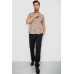 Сорочка чоловіча однотонна, колір мокко, 214R6917-2 XL, 50, XL