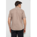 Сорочка чоловіча однотонна, колір мокко, 214R6917-2 XL, 50, XL