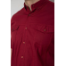 Сорочка чоловіча однотонна, колір бордовий, 214R6917-2 XXL