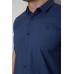 Сорочка чоловіча однотонна, колір синій, 214R6917-13 XXL, 52, XXL