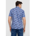 Сорочка чоловіча з принтом, колір джинс, 214R6917-10 XXL