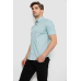 Сорочка чоловіча однотонна, колір оливковий, 214R6917-1 XXL, 52, XXL
