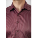 Сорочка чоловіча в смужку, колір бордовий, 214R5828 XXL, 52, XXL