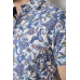 Сорочка чоловіча з короткими рукавами, колір бузковий, 214R582 XXL, 52, XXL