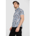 Сорочка чоловіча з короткими рукавами, колір синій, 214R582 XL, 50, XL