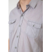 Сорочка чоловіча однотонна, колір сірий, 214R532 Ager, 6XL, 60, 6XL