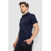 Сорочка чоловіча однотонна, колір синій, 214R5003 XXL, 52, XXL