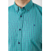 Сорочка чоловіча в клітинку, колір зелений, 214R4564 XXL, 52, XXL