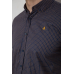Сорочка чоловіча в клітку, колір синій, 214R4564-5 XL