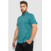 Сорочка чоловіча в клітинку, колір бірюзовий, 214R4564-2 XL, 50, XL