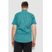 Сорочка чоловіча в клітинку, колір бірюзовий, 214R4564-2 XXL, 52, XXL