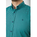 Сорочка чоловіча в клітинку, колір бірюзовий, 214R4564-2 XXXL, 54, XXXL