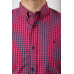 Сорочка чоловіча в клітинку, колір червоний, 214R4564-1 XXL, 52, XXL