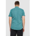 Сорочка чоловіча в клітинку, колір зелений, 214R4564-1 XXXL, 54, XXXL