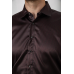 Сорочка чоловіча, колір коричневий, 214R3061 XL, 50, XL