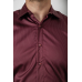 Сорочка чоловіча, колір бордовий, 214R3061 XXL, 52, XXL