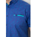 Сорочка чоловіча з принтом, колір синій, 214R3050 XL, 50, XL