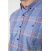Сорочка чоловіча в клітку, колір бузковий, 214R244564 XXL
