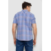 Сорочка чоловіча в клітку, колір бузковий, 214R244564 XXXL