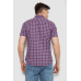 Сорочка чоловіча в клітку, колір синій, 214R2445-6 XL, 50, XL