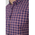 Сорочка чоловіча в клітку, колір синій, 214R2445-6 XL, 50, XL