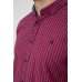 Сорочка чоловіча в клітку, колір малиновий, 214R2445-1 XXXL, 54, XXXL