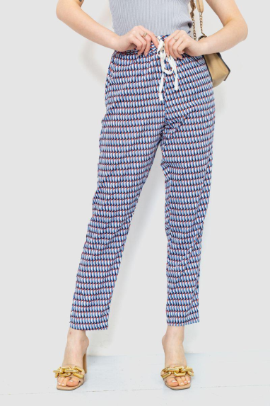 Штани жіночі вільного крою, колір синьо-блакитний, 244R053 XS, 42, XS