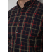 Сорочка чоловіча в клітинку, колір чорний, 214R1255 XXXL, 54, XXXL