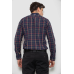 Сорочка чоловіча в клітинку, колір синій, 214R1255 XXXL, 54, XXXL