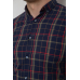 Сорочка чоловіча в клітинку, колір синій, 214R1255 XXXL, 54, XXXL