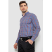 Сорочка чоловіча в клітинку, колір джинс, 214R1255 5XL, 58, 5XL
