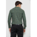 Сорочка чоловіча з принтом, колір хакі, 214R1043 XL, 50, XL