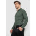 Сорочка чоловіча з принтом, колір хакі, 214R1043 XXL, 52, XXL