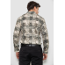 Сорочка чоловіча з принтом, колір оливковий, 214R1038 XL, 50, XL