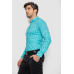 Сорочка чоловіча з принтом, колір бірюзовий, 214R1029 XL, 50, XL