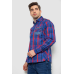 Сорочка чоловіча в клітинку, колір синій, 214R0746 5XL, 58, 5XL