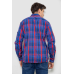Сорочка чоловіча в клітинку, колір синій, 214R0746 6XL, 60, 6XL
