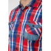 Сорочка чоловіча в клітинку, колір червоний, 214R0746 6XL, 60, 6XL