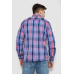Сорочка чоловіча в клітинку, колір блакитний, 214R0746 XXXL