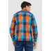 Сорочка чоловіча в клітинку, колір помаранчевий, 214R0743 5XL, 58, 5XL