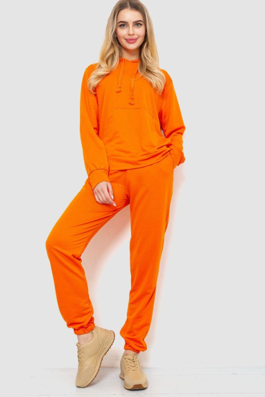 Спорт костюм жіночий двонитка, колір помаранчевий, 244R009 XL, 50, XL
