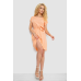 Сукня однотонна, колір персиковий, 214R0225 XXL, 52, XXL