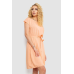 Сукня однотонна, колір персиковий, 214R0225 XXL, 52, XXL