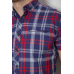 Сорочка чоловіча в клітинку, колір синьо-червоний, 214R0113 XXL