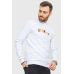 Світшот чоловічий демісезонний, колір білий, 208R0204 XL, 50, XL